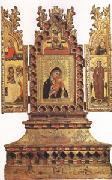 Simone Dei Crocefissi Virgin and Child with Saints a triptych (mk05) china oil painting reproduction